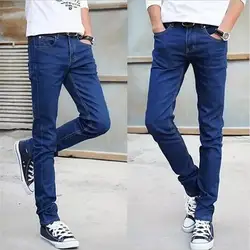 Джинсы для женщин для мужчин 2019 синий микропроектиля Cultivate oneself Корейский издание мужские зауженные брюки мужские джинсы homme одежда уличная