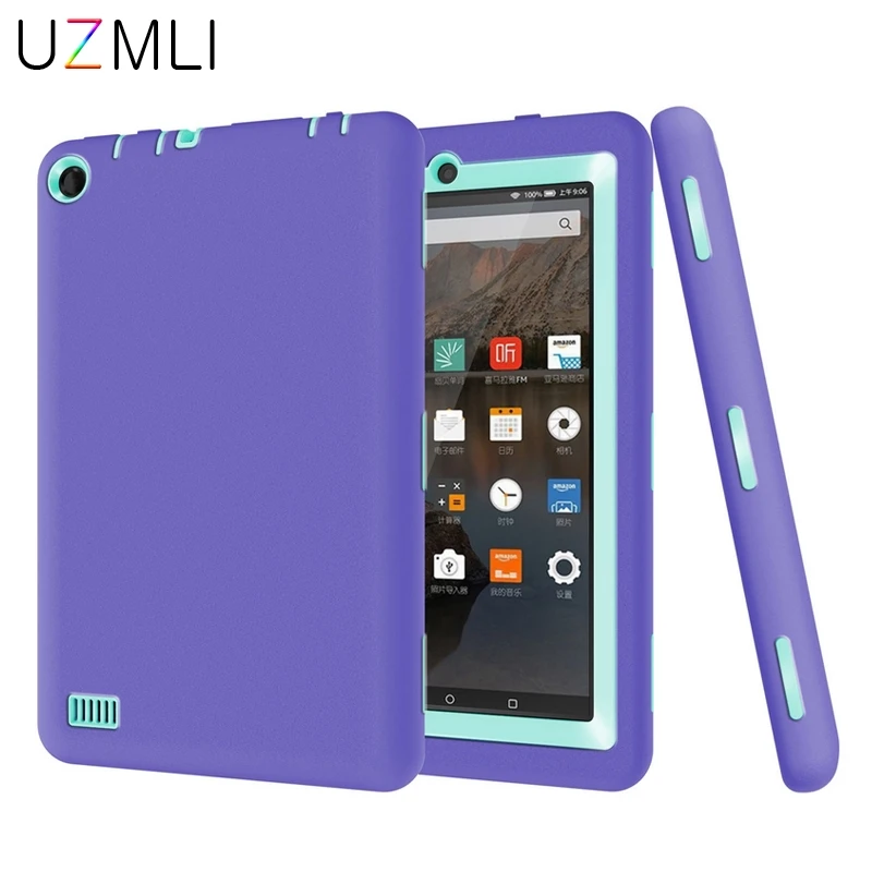 Экстремальный силиконовый чехол для Amazon Kindle Fire HD7 HD 7 2015 Гибридный трехслойный