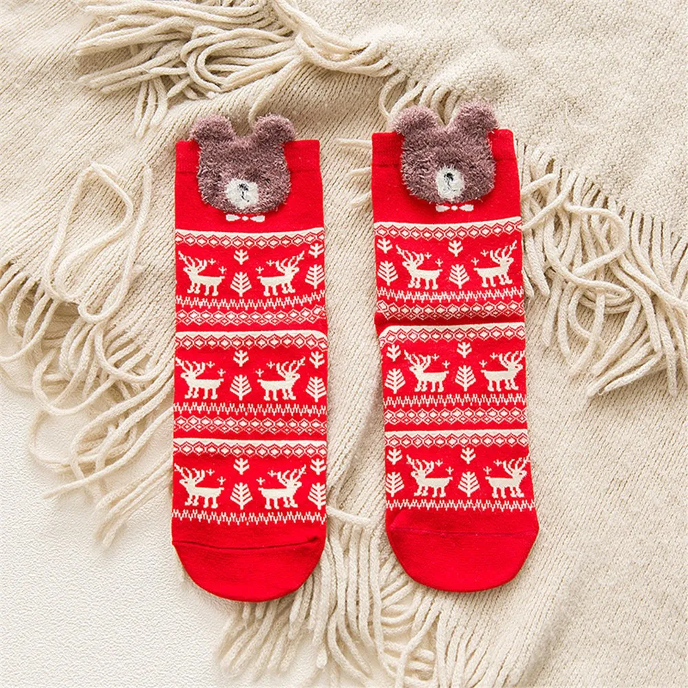Feitong-Comfortable-Christmas-Cotton-Socks-Women-Ladies-Cute-Slippers-Short-Cartoon-Print-Ankle-Funny-Socks-calcetines (3)