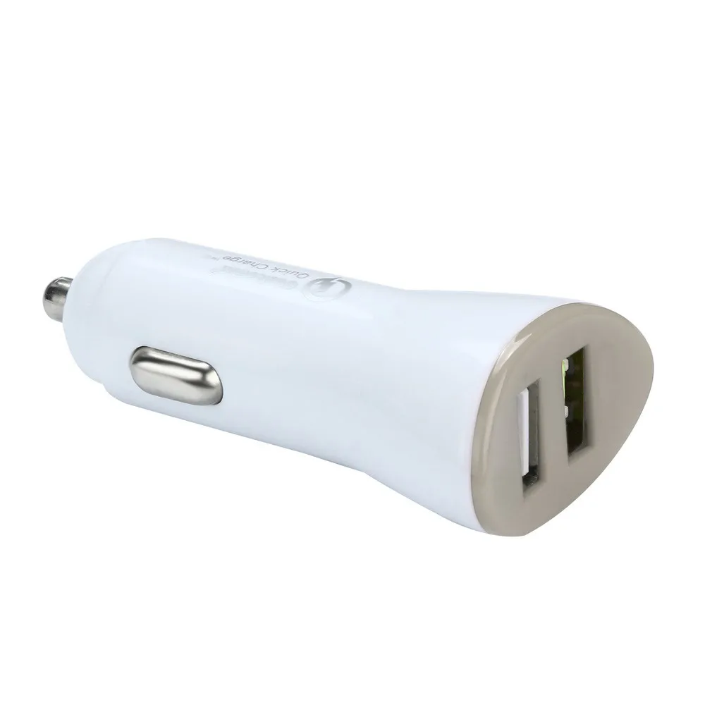 

Fast charge 2.4A dual USB car charger 2 port 12 24V cigarette socket lighter Red black blue gray yellow