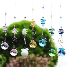 H& D 30 мм Радуга восьмиугольник висячий шар кулон кристалл Призма Suncatcher(синий