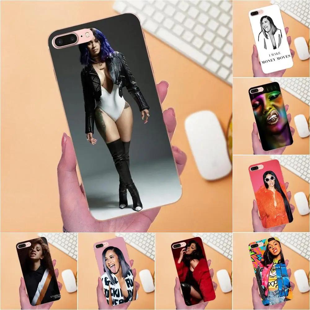 Чехол из ТПУ с рисунком Unny Girl Cardi B для Sony Xperia Z Z1 Z2 Z3 Z4 Z5 compact Mini M2 M4 M5 T3 E3 E5 XA XA1 XZ Premium |