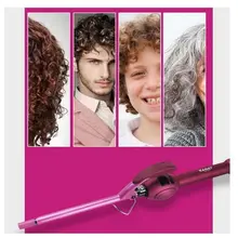 9 мм керамические инструменты для укладки СВЕТОДИОДНЫЙ Цифровой температурный дисплей щипцы для завивки волос Вэйвер электрические бигуди для волос ролик Плойка для завивки волос