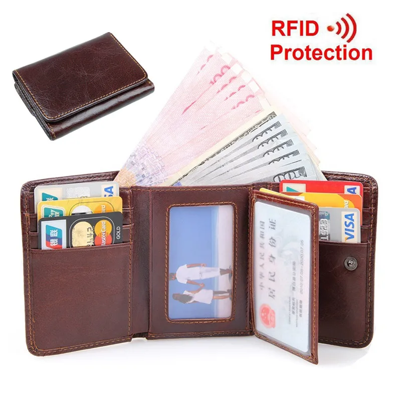 Mens Card Holder Wallet With Id Window IUCN Water