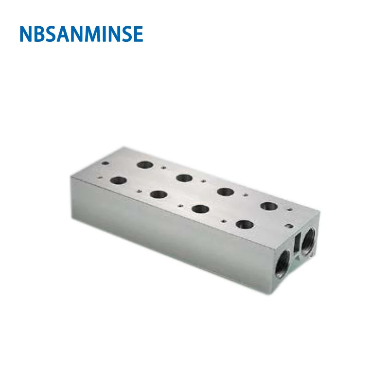 

NBSANMINSE 3V100 3V200 3V300 3V400 Solenoid Valve Manifold Vavle Plate AirTAC Series Conflux Board High Quality