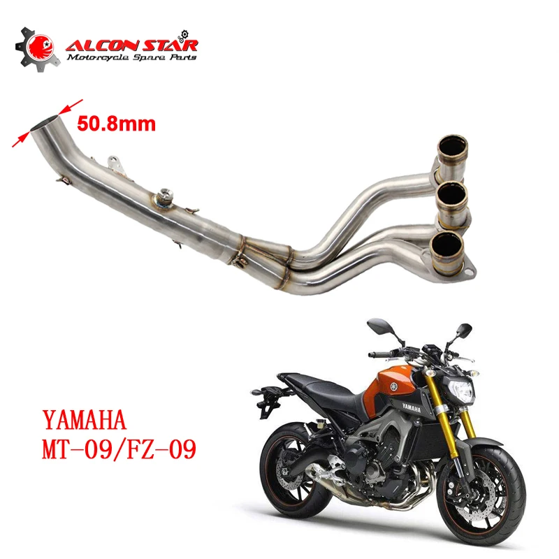 Alconstar Motorcycle Exhaust Muffler Full System Exhaust Mid Connect
