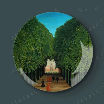6 дюймовый дневник Henry Rousseau декоративная фарфоровая тарелка для пейзажа джунглей