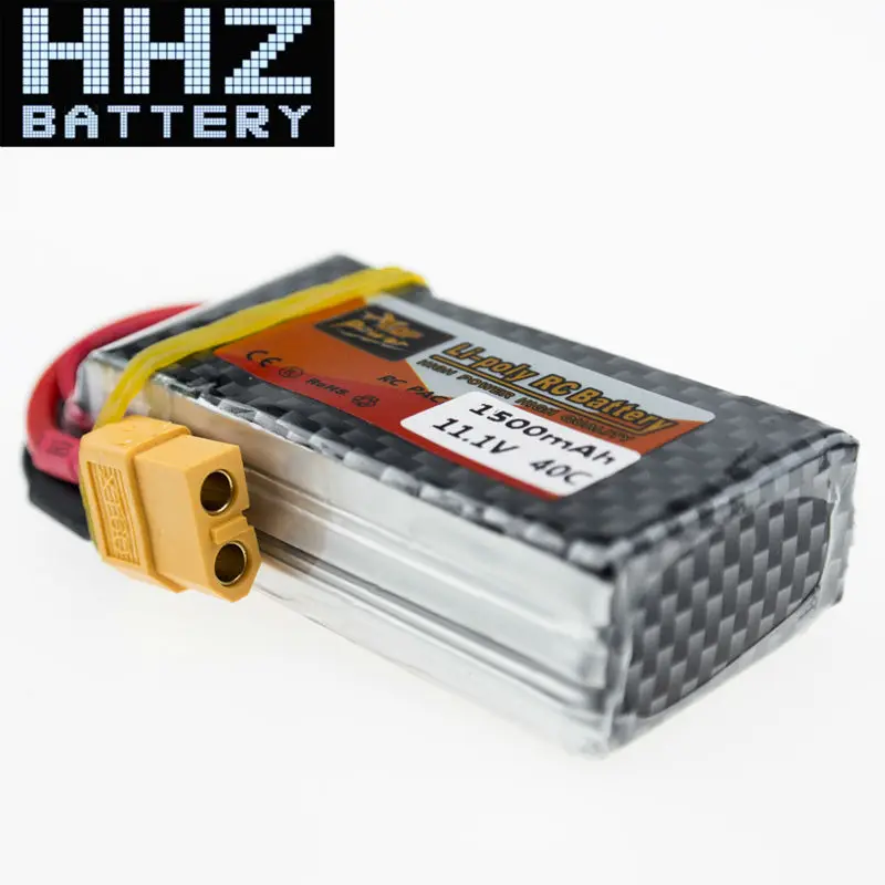 Литий полимерный аккумулятор 11 1 V 3S 1500Mah 40C MAX 60C Аккумулятор для радиоуправляемого