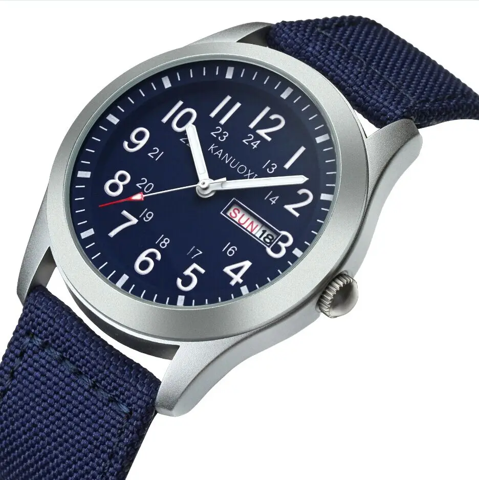  2018 New Luxury Top Brand DEERFUN Men Army Military Watches Men's Sports Quartz Clock Waterproof Wr