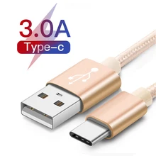 USB кабель USBC типа C для samsung S10 S9 Plus huawei P30 Pro type C кабель для быстрой зарядки телефона USB C шнур для Xiaomi кабель USBC