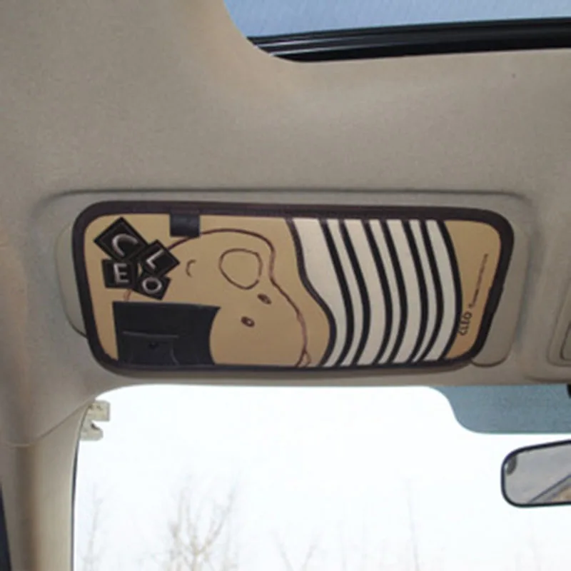 RACAHOO Car Cartoon Multifunction Sun Visor Sets For DVD Case Automotive Supplies Storage Box Holder Car CD Bag Free Shipping6