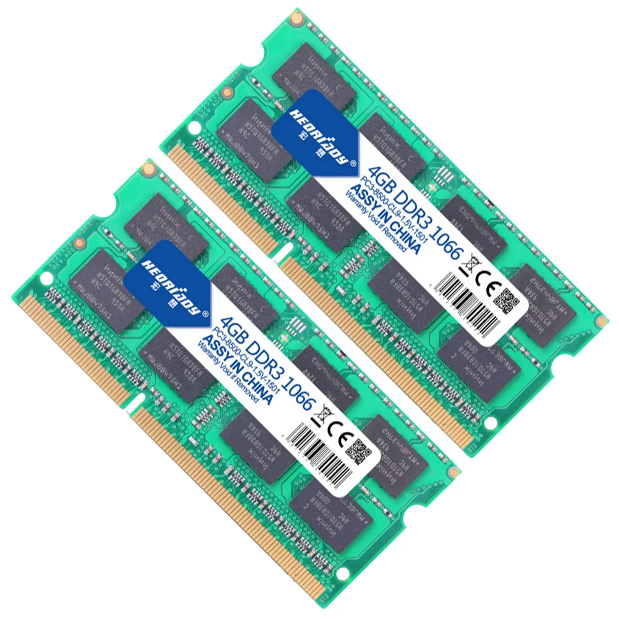 HEORIADY DDR3 ноутбук 4 Гб 1066 МГц Память Ram ноутбук память sodimm