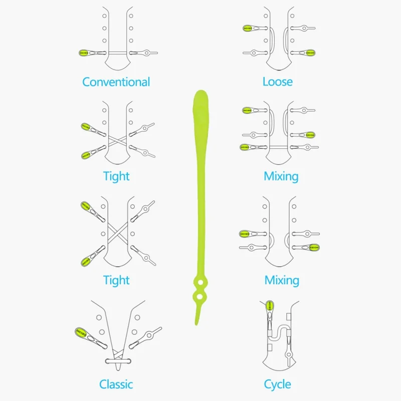 14pcs/bag Lazy No Tie Elastic Silicone Shoe Laces Athletic Running Sport Shoelaces Children Adult Shoe Strings Sneaker Accessory