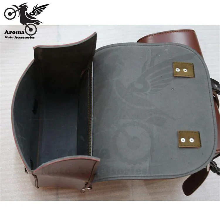 

7 motorcycle saddle bag motorbike leather