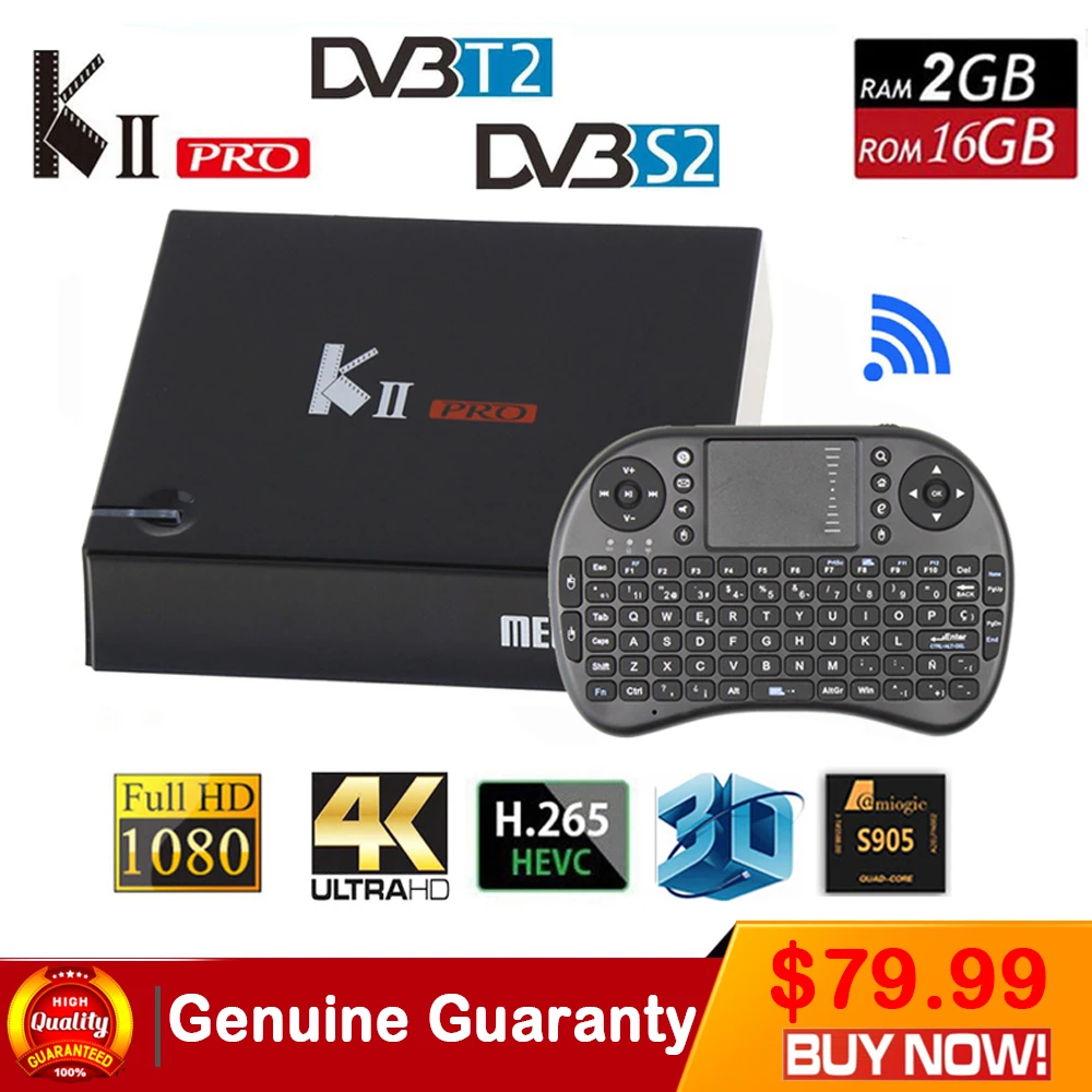 KII Pro Android 5 1 font b TV b font Box Amlogic S905 BT4 0 Media