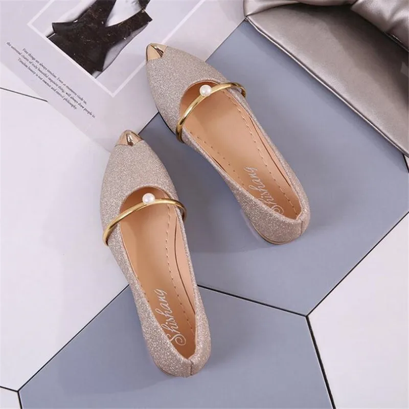 

Women Flats Fashion Pointed Toe Shoes Woman Loafers Summer Fashion Sweet Flat Casual Shoes Women Zapatos Mujer Plus Size 35-40
