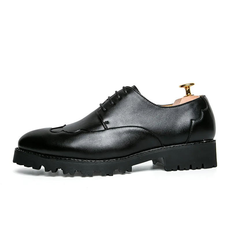 Apontado De Brogue Casamento Alta Homens Sapatos Vestir Flats Chegada Bonito Negócios Novos Oxfords Preto Dedo Qualidade 2017 0wS77