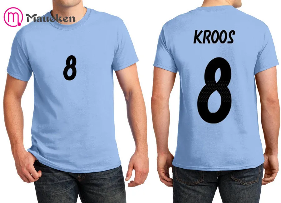 

2018 Printed name TONI KROOS T-Shirt Men Short Sleeve 100% cotton O Neck T shirts for fans gift 0729-6