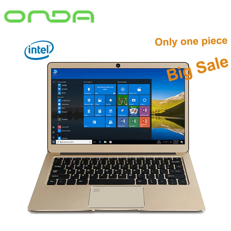 

Onda Xiaoma 31 Notebook 13.3'' Windows 10 English Version Intel Pentium N4200 Quad Core 4GB+64GB Fingerprint HDMI Dual WiFi