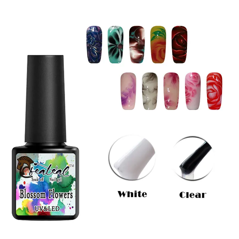 

Beateal 8ml Blossom Nail Gel Polish DIY Nail Art Design Magic Blooming Effect Flower Gelpolish UV Nail Long Lasting Gel Varnish