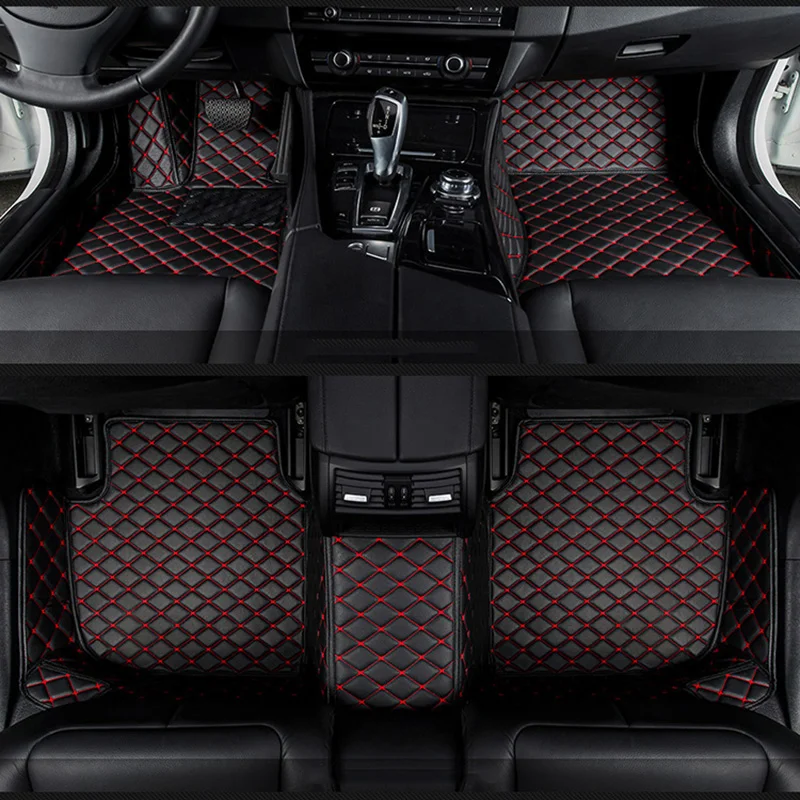 4pcs Car-Pass Universal Car Floor Mats For Auto Anti-Slip Mat Car Floot Mats Car Styling 