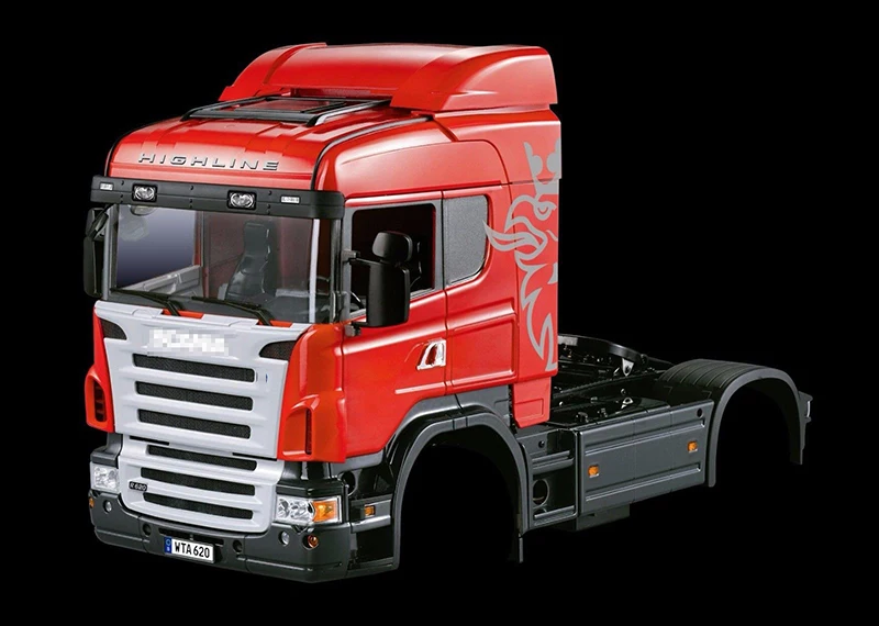 Красный/белый Цвета 1/14 RC Аксессуар для грузовика Неокрашенный автомобиля Midtop