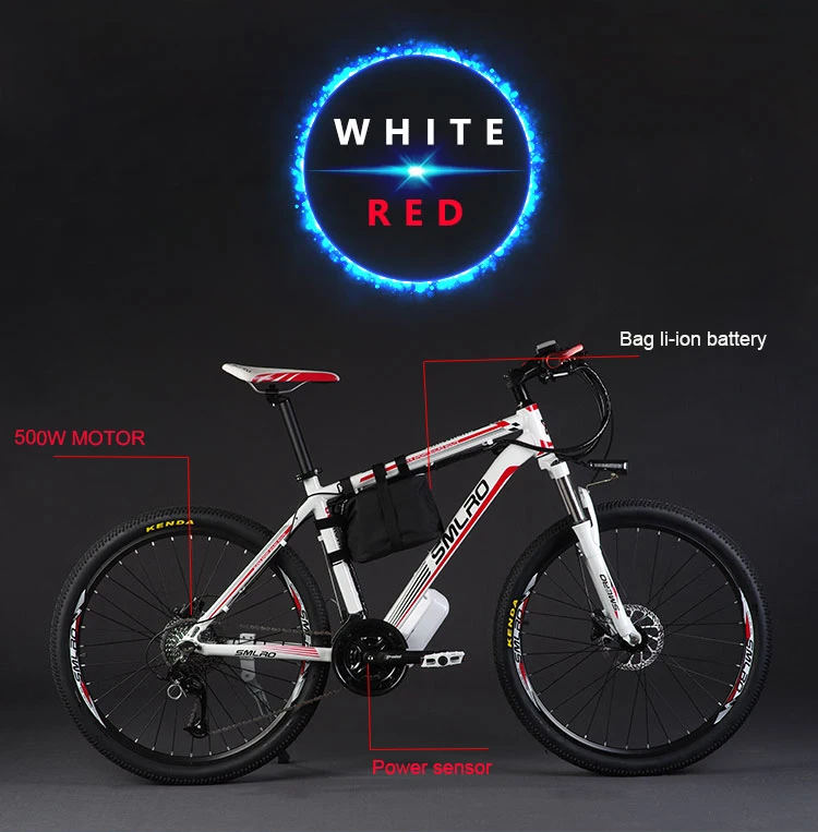 Top 26inch Hydraulic disc brake 27speed electric mountain bike 48V lithium battery smart electric bicycles 500W motor aluminum frame 3 Top 26inch Hydraulic disc brake 27speed electric mountain bike 48V lithium battery smart electric bicycles 500W motor aluminum frame 3
