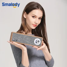 Smalody портативный деревянный беспроводной Bluetooth 4,2+ EDR динамик s стерео мини сабвуфер мультимедиа деревянный динамик музыка громкий динамик