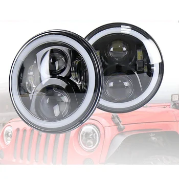 

Marlaa 7" Inch Round Led Headlight for H6014 / H6015 / H6017 / H6024 conversion for Wrangler JK/TJ/LJ/CJ Hummer