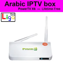 PowerTV X6 box Arabisch IPTV box keine monatliche gebühr kein abo, 500 + arabischen UK Libanon Afrika BN sport Kanal Android 4.4 IPTV box