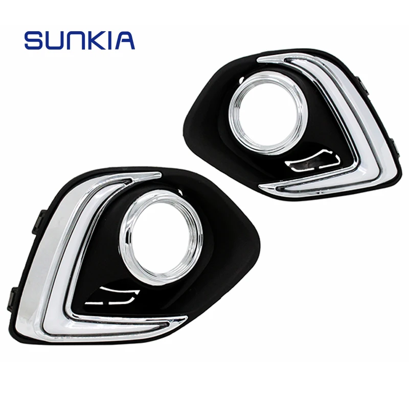 SUNKIA 2 ⑤ пара для Mitsubishi ASX 2013 2014 DRL дневные ходовые огни Автомобильные светодиодные