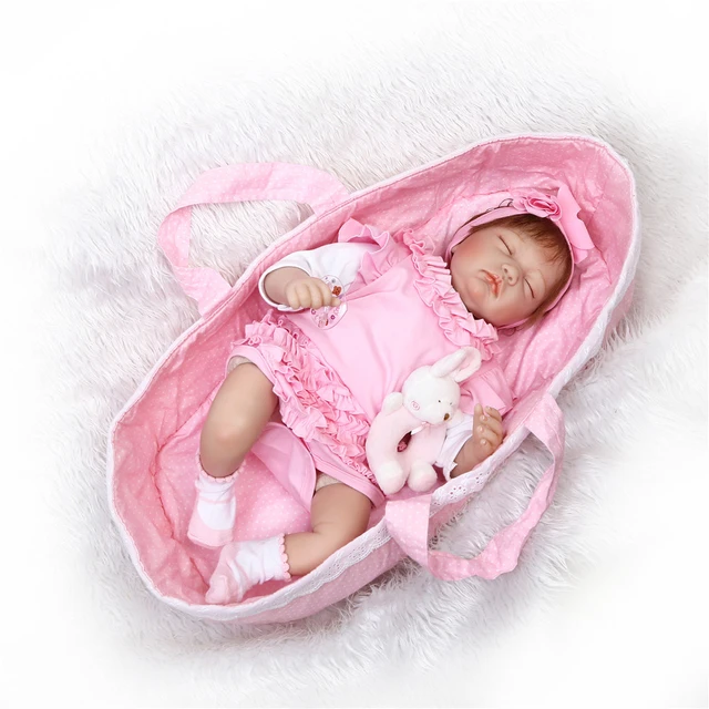 Boneca Bebê Reborn Dormindo Kaydora Sleeping Rabbit 55 cm Lifelike Reborn  Baby - Miami Outlet Importados