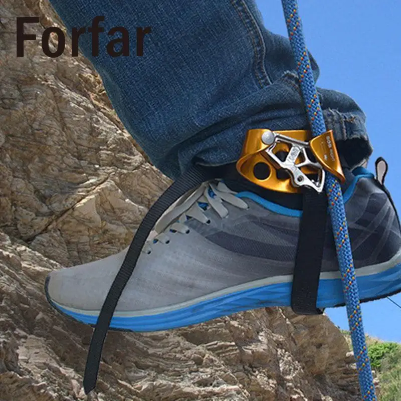Forfar معدات تسلق الجبال القدم اليمنى الصاعد الروك جهاز أداة التبعي