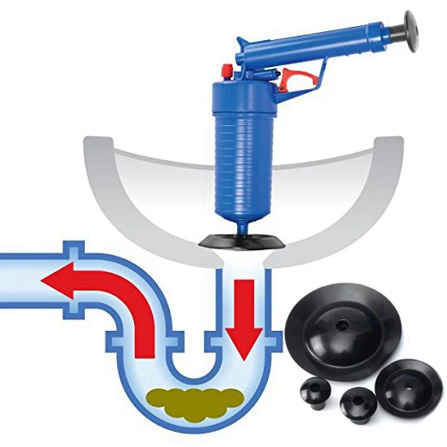 Мощный воздушный сливной бластер пистолет Плунжер пластиковый вантуз очиститель высокого давления канализационный фильтр для раковины трубы дренажный плунжер