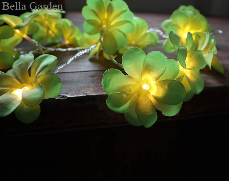 2M 20LED DIY frangipani LED String Lights Battery floral holiday lighting, Event Party garland decoration,Bedroom decoration 2M 20LED DIY frangipani LED String Lights Battery floral holiday lighting, Event Party garland decoration,Bedroom decoration
