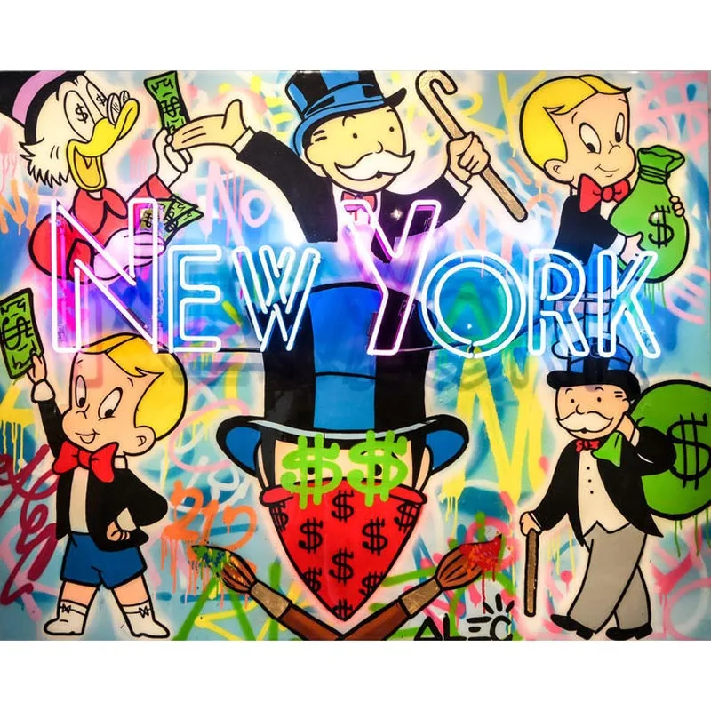 48 × 60 in New York Neon