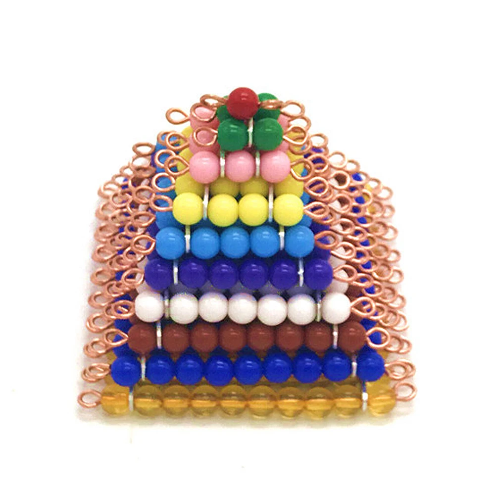 Wooden Montessori Math Games Bead Chain Math Toys Early Educational Toy Learning Teaching Montessori toys for Children Preschool