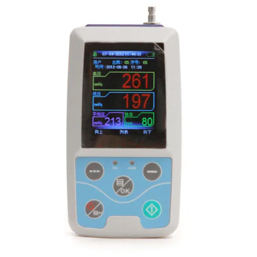 Ambulatorial da Pressão Abpm50 plus Adulto Fda Braço 24 Horas Nibp Arterial Monitor Holter Criança Grande Punhos 3 pc Software Livre Contec 11 + adulto, criança, grande, 3 punhos, software livre do computador contec