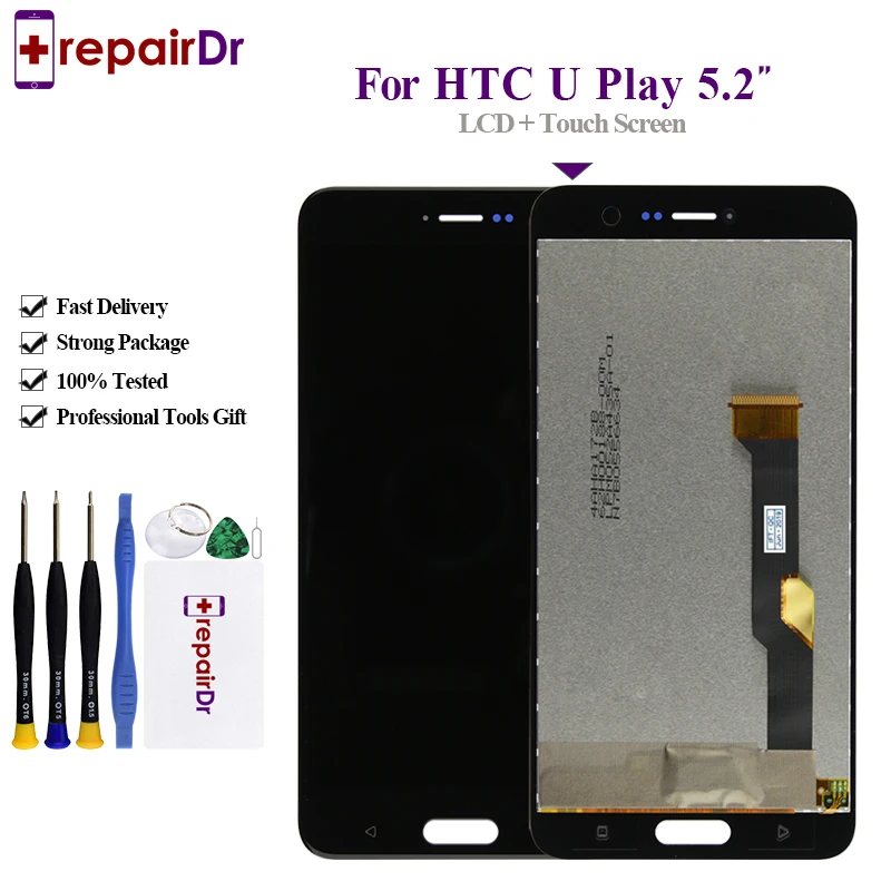 Сменные детали для HTC U Play ЖК-дисплей с сенсорным экраном 5 2 дюйма 1920x1080 | Мобильные