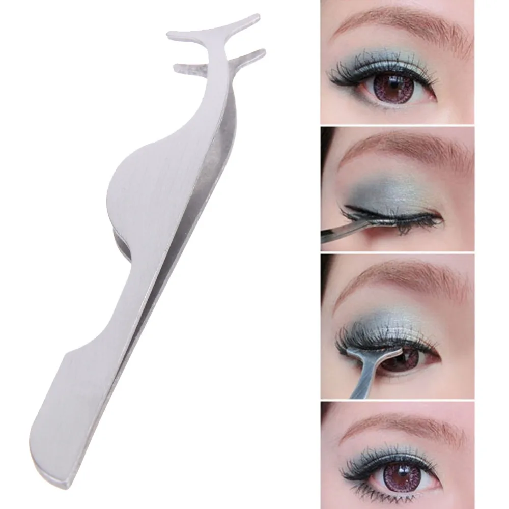 Buy Stainless Steel False Eyelash Clip Clamp Makeup Tool Multifunctional
