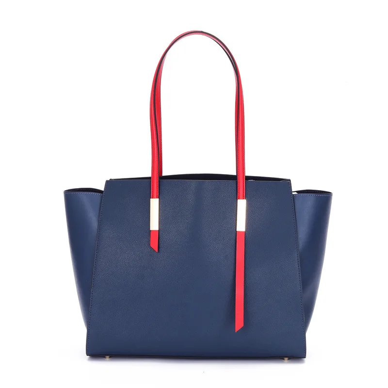 

New Fashion Hand-held True Leather Women's Bag of 2019 Single Shoulder Bag Atmospheric Large Volume Tote Bag