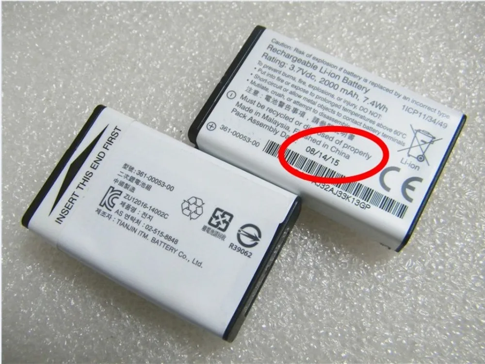 3 7 V 7.4Wh настоящий 361 00053 00 2000mAh аккумулятор для Garmin Монтана 650 600 650T VIRB