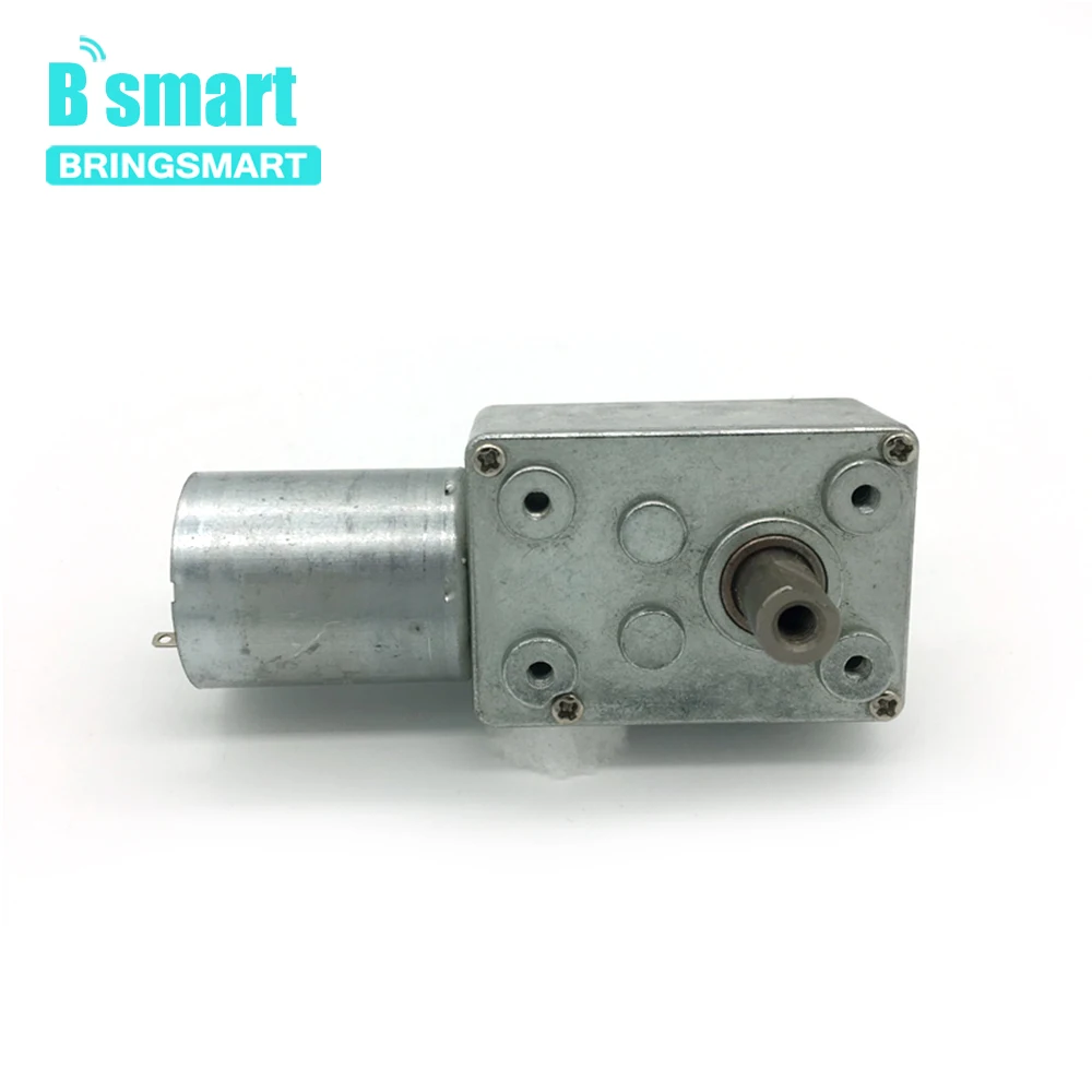 

Bringsmart 6V 12V 24V Worm Gear Motor Dc Gear Motor 1RPM And Reducer Motor 2RPM Low Speed Self-locking JGY-370-3000