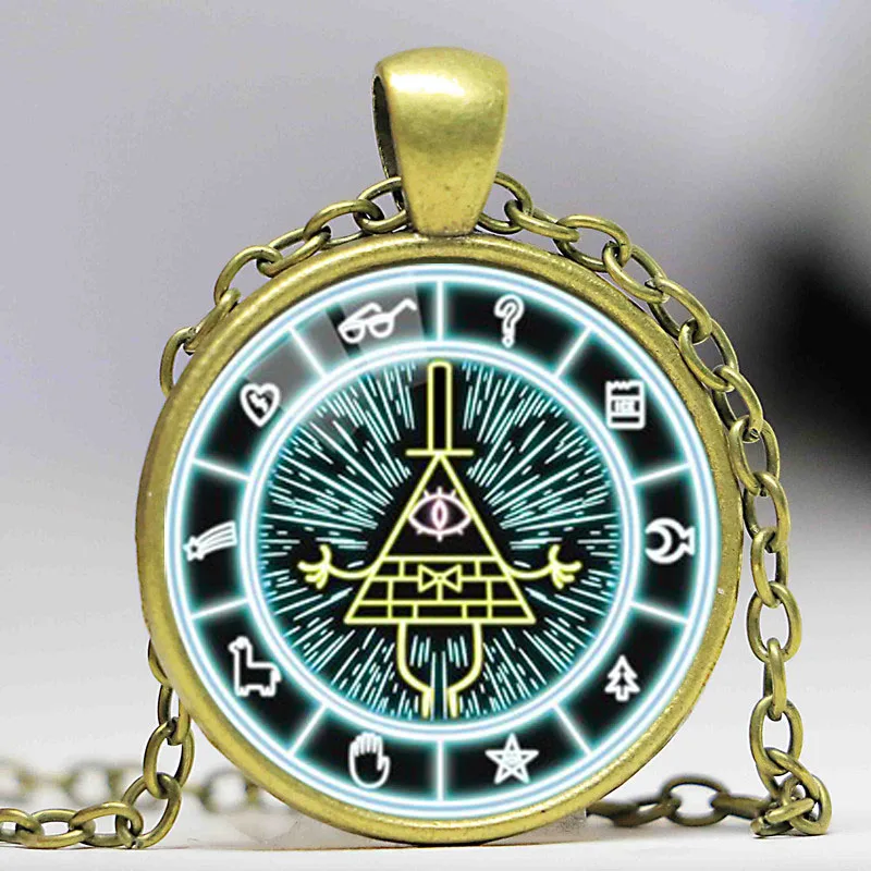Drama-Gravity-Falls-Light-Blue-Mysteries-BILL-CIPHER-WHEEL-Steampunk-Pendant-Necklace-Fashion-Jewelry (1)