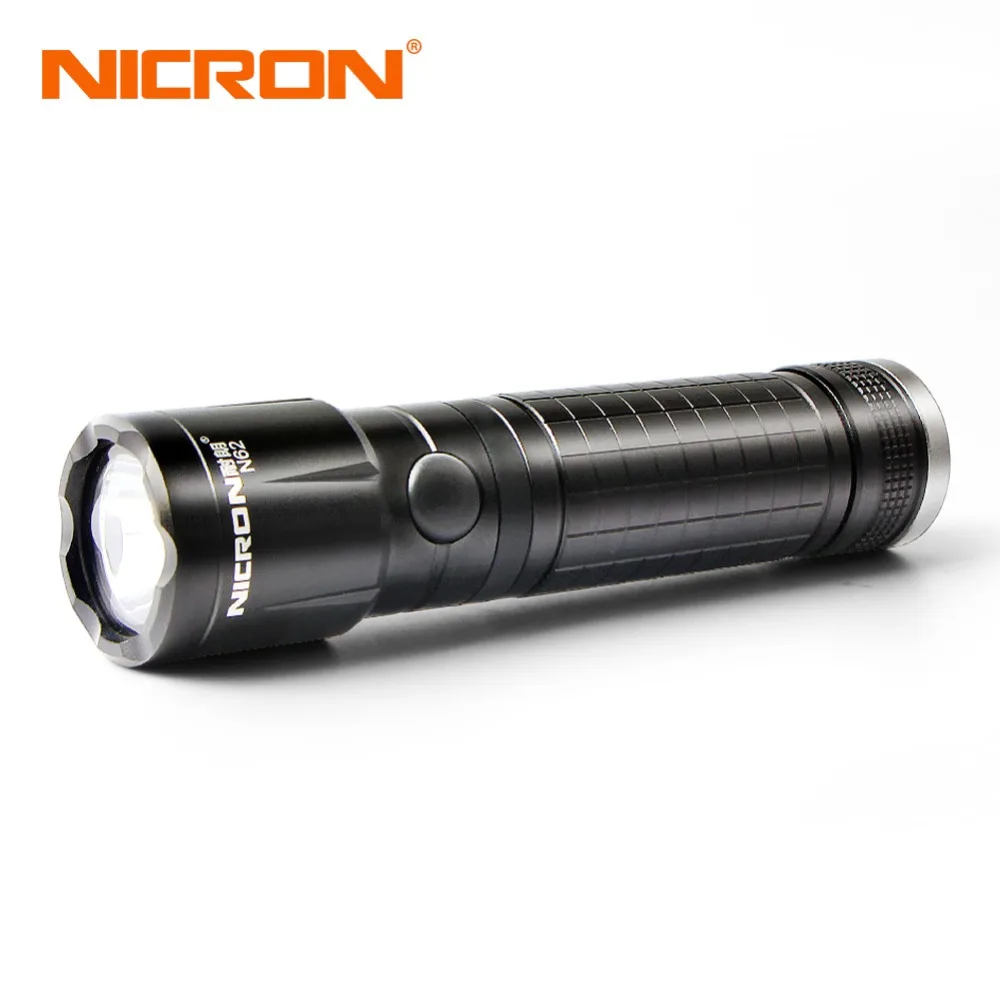 NICRON 5 Вт фонарик 300LM 170 м дальность луча водонепроницаемый IPX4 компактный USB