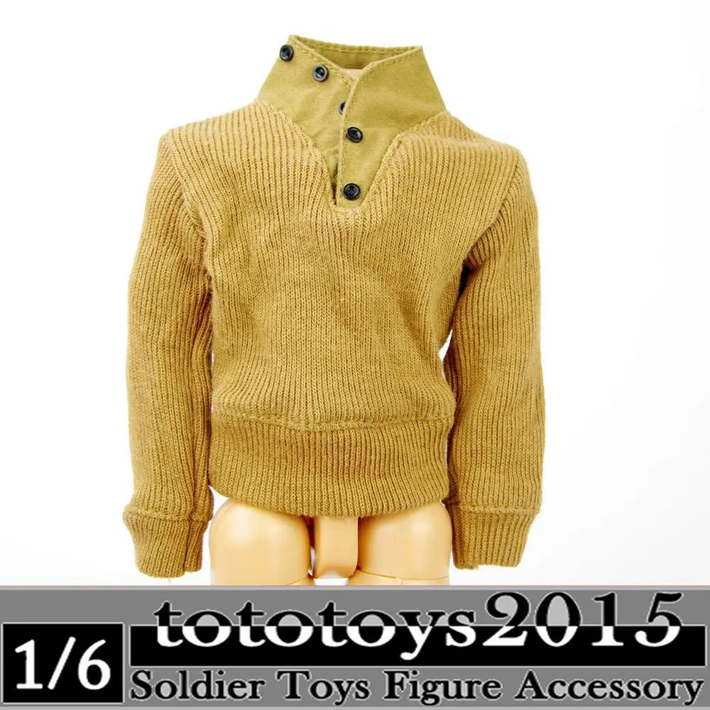 

Dragon 1/6 Scale Clothing Models WWII US Army Yellow Sweater Jacket Coat Clothes
