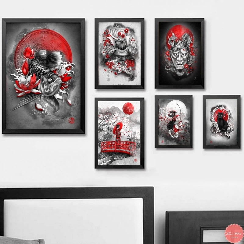 Алмазная картина абстрактная японская рассвет Ukiyoe вышивка продажа стежка