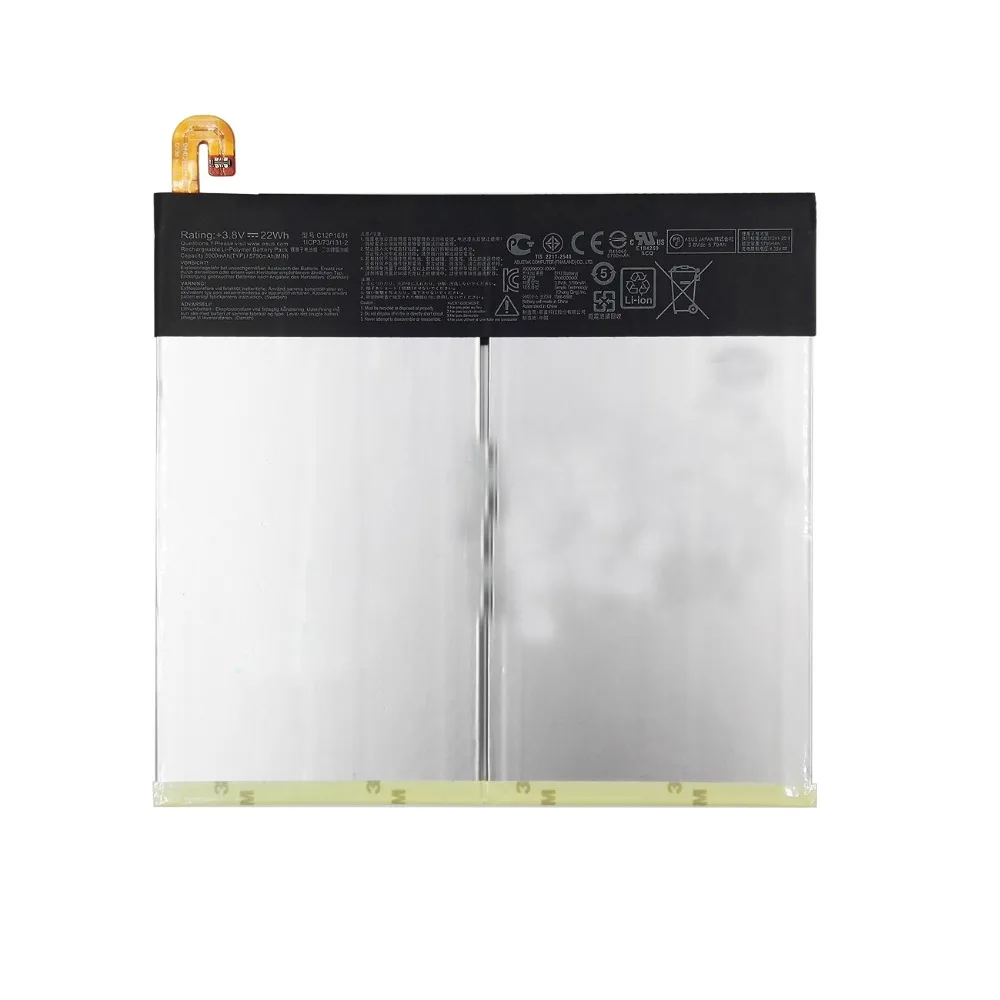 

New genuine tablet Battery for ASUS Z500M ZenPad Z0510M ZenPad 10 (Z0050M) 3S 10 (Z500M) C12P1601 3.8V 22WH