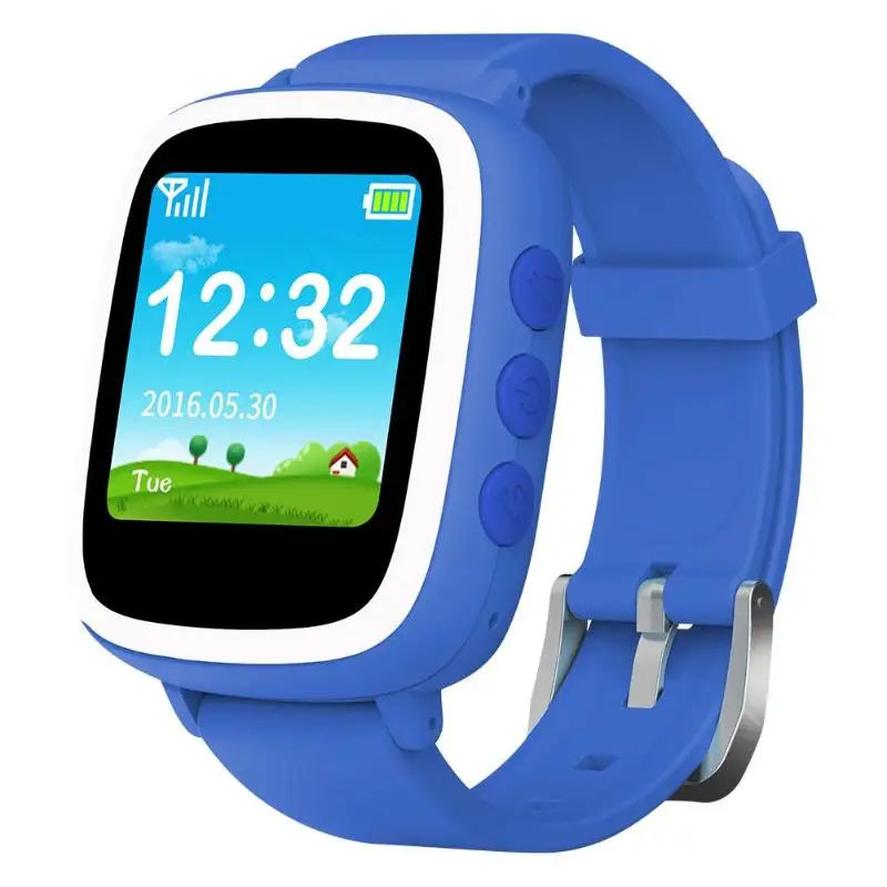 ALLOYSEED MTK6261D 1.44 Inch Smart Phone Watch SIM Kids GPS Safety Monitor Location Tracker Battery Li-Po 400mAh Smartwatch