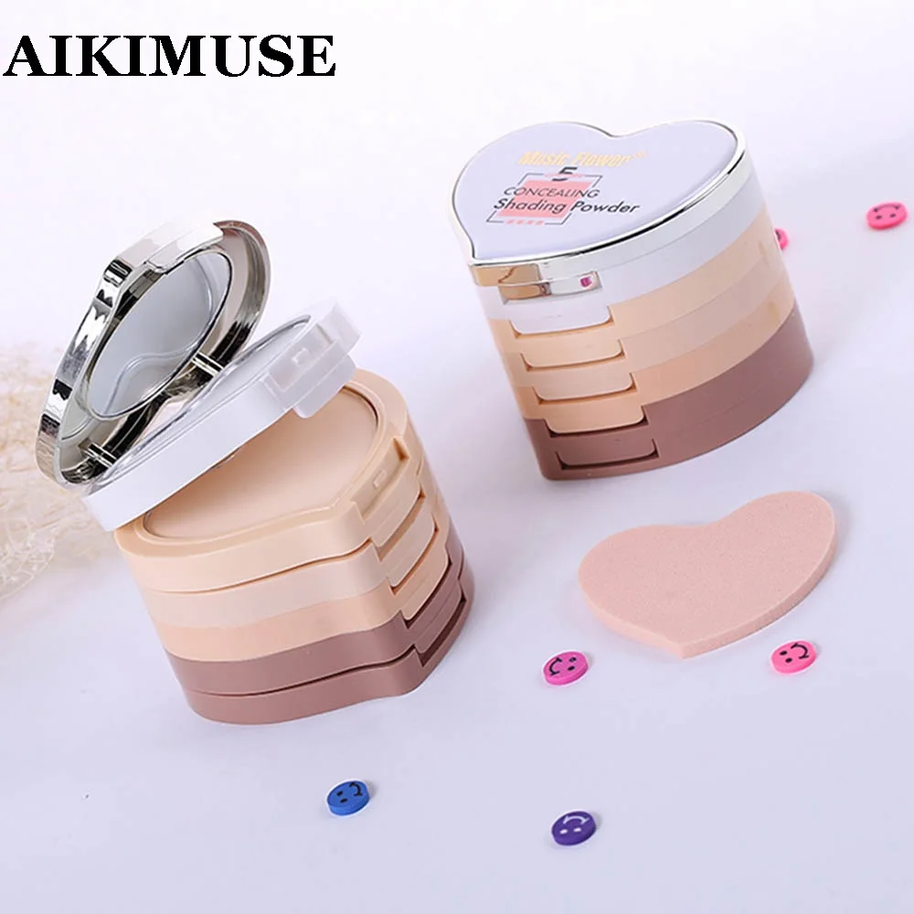 

Professional Brand Pressed Mineral Powder Cosmetics Long Lasting Brightening Whitening Contouring Makeup Face Powder Palette